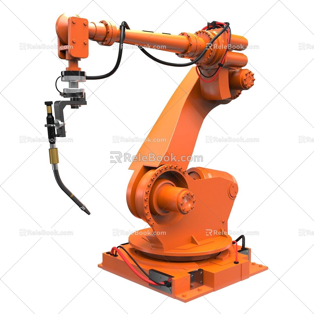 Modern manipulator equipment mechanical arm automation equipment factory workshop robot 3d model