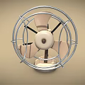 Retro Air Cooler Fan With Metal Mesh Cover Stable Base And Power Cord