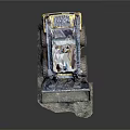 Skid Steer Loader With Yellow Wheels Black Cab And Front Bucket