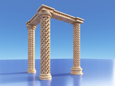 Roman Column European Column 3d model