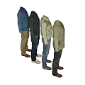 Men's Casual Clothing Collection With Sweaters Jeans And Various Colors