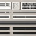 Various Decorative Air Conditioner Vents Featuring Modern Designs Multiple Sizes And Colors