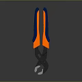 DEWALT Pliers Featuring Orange And Blue Handles Against Black Background