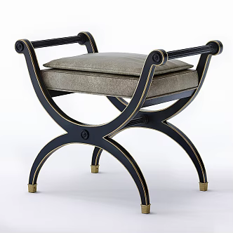 Middle Ancient Ottoman Sofa Stool Shoe Changing Stool 3d model