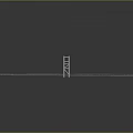 Detailed Road Model With Gray Pavement Yellow Dividing Lines Lane Lines And Traffic Light Truss