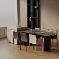 Modern table combination 3d model