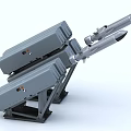 Advanced Military Missile Launcher System With Multiple Missiles On Tactical Weapon Platform 3d model
