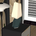 Table lamp table lamp side 3d model