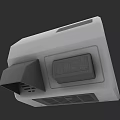 Modern Grey Bathroom Accessory With Push Button And Wall Mount Design