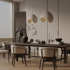 Modern table combination 3d model