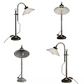Vintage And Modern Table Lamps With Various Lampshades And Base Styles
