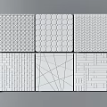 Modern wall three-dimensional modeling board combination background wall panel wall panel wall three-dimensional modeling board combination background wall panel wall panel 3d model