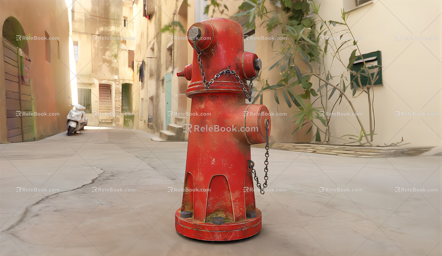 Hyundai fire hydrant 3d model