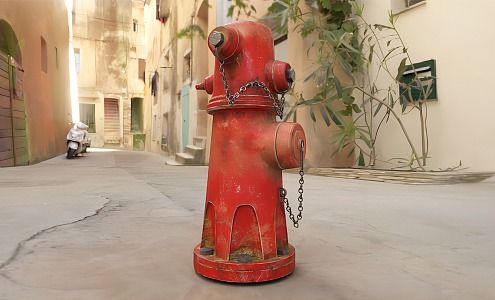 Hyundai fire hydrant 3d model