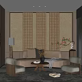 Quiet Rest Negotiation Area 3d model