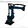 Advanced Blue Industrial Robotic Arm With High Precision For Automated Manufacturing Tasks