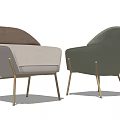Stylish Modern Dining Chairs With Neutral And Green Upholstered Fabric Gold Metal Legs