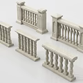 Stone Railings With Decorative Balusters And Architectural Posts In Various Styles