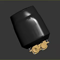 High Quality Industrial Mechanical Pump With Golden Components And Gray Base