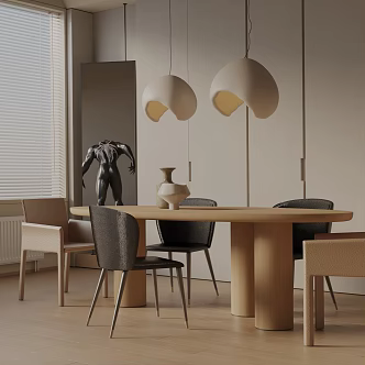 Modern table combination 3d model