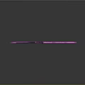 Bright Pink Camouflage Blade Knife With Gray Handle Pink Dots And Dark Background Reflection