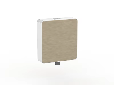 Modern Bathroom Accessory With Brushed Metal Finish And Wall Mount Design 3d model