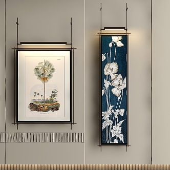 New Chinese Decorative Painting 3d model