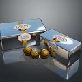 Delicious Premium Ferrero Rocher Chocolates in Shiny Silver Boxes with Golden Wrapping