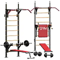 Multifunctional Gym Sports Equipment With Pull Up Bar Dip Bars Barbell And Bench Press