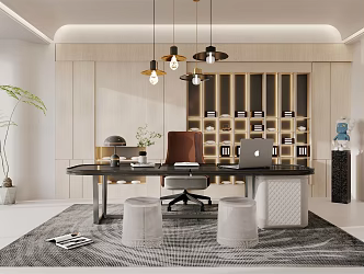 Modern study 3d model