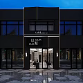 UMSalon Modern Interior Design With Mirrors Black Chairs And Shelves Bottles And Towels