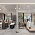 Modern Front Desk 3d model