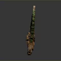 Artistic Decorative Tree Sculpture With Green Leaves Brown Trunk And Intricate Roots