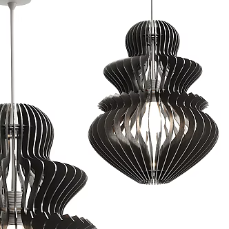 Industrial LOFT chandelier metal chandelier 3d model