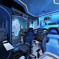 Modern Internet Cafe Technology Internet Cafe 3d model