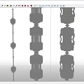 Industrial Metal Pipes With Intricate Structural Design And Layered Mechanical Components