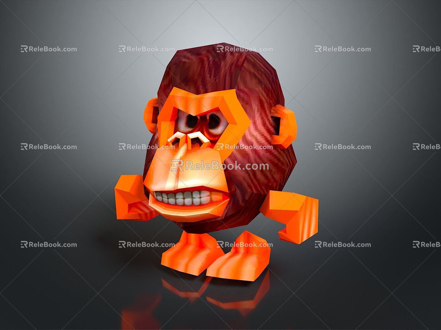 Monkey Monkey Cartoon Monkey Anime Monkey Stylized Monkey Fantasy Style Monkey Toy 3d model