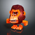 Monkey Cartoon Monkey Anime Monkey Stylized Monkey Fantasy Style Monkey Toy 3d model