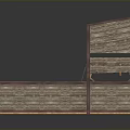 Wooden Container Building With Modular Structure Red Roof And Open Design