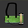 Handmade Green And Blue Rex Radio With Dial Knobs Antenna And Headphones
