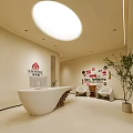 Modern Elegant Beauty Salon Interior With Reception Desk Green Plants And Comfortable Seats