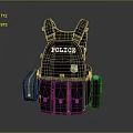 Police Tactical Vest With Multiple Pockets And Law Enforcement Gear Design