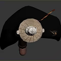 Harry Potter Movie Character With Birdcage On Head And Striped Scarf