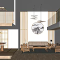 Modern Hotel Room Interior With Comfortable Bed And Elegant Wooden Furniture