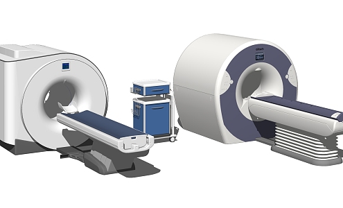 Modern nuclear magnetic resonance instrument hospital nuclear magnetic resonance equipment 3d model