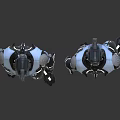 Modern Robot Robot Warrior Robocop 3d model