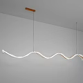 Modern minimalist chandelier 3d model