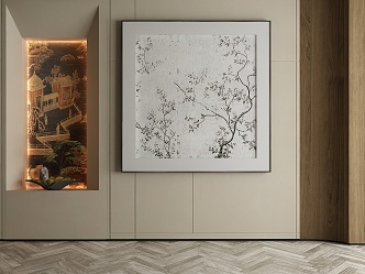 New Chinese Decorative Painting 3d model