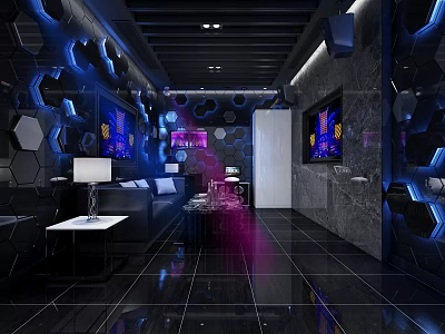 Modern KTV rooms 3d model