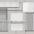 Various Types of Modern White Wall Mounted Radiators with Different Designs for Home Heating